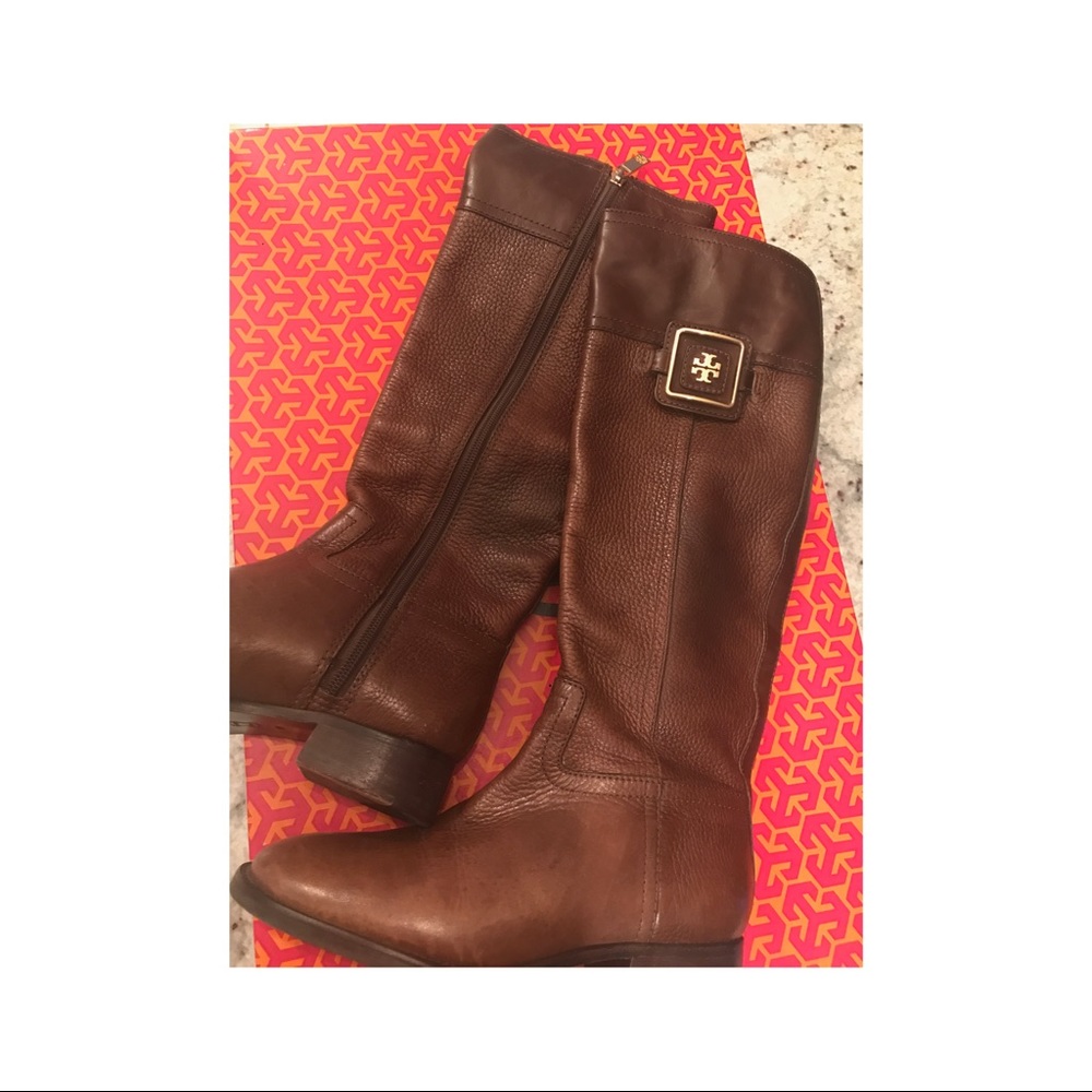 Tory Burch women’s brown leather boots